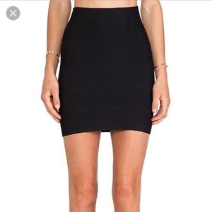 BCBG black wrap skirt